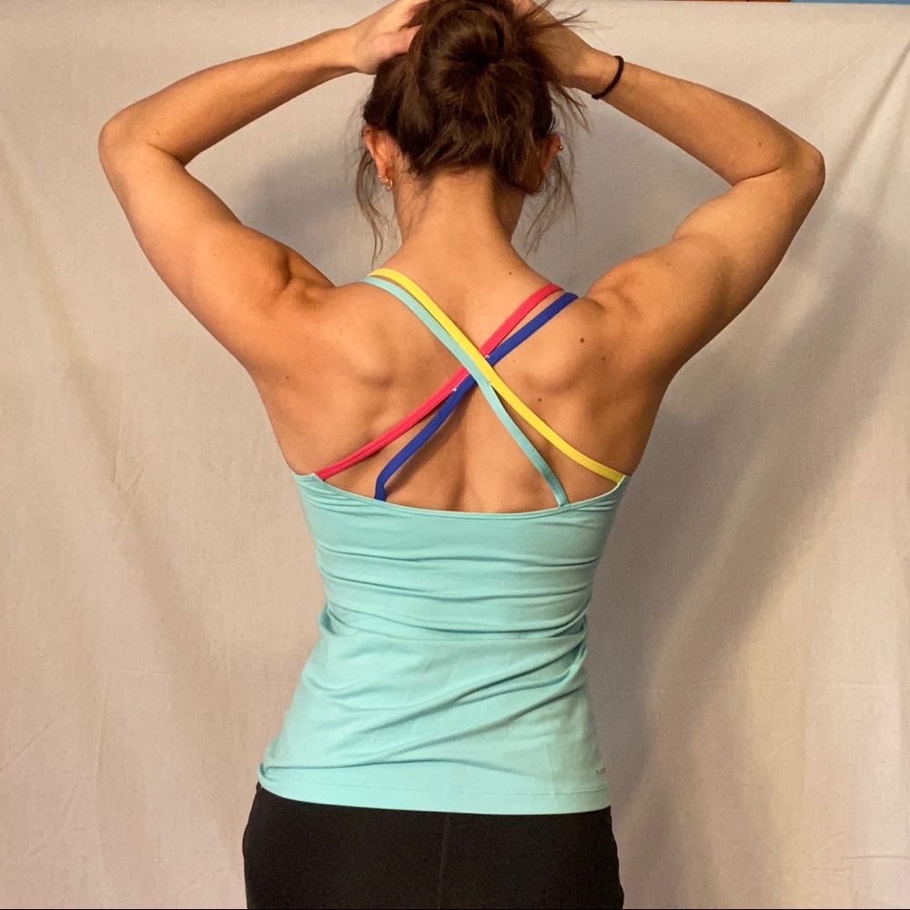 2FOR$15! Turquoise Strappy Tank Top